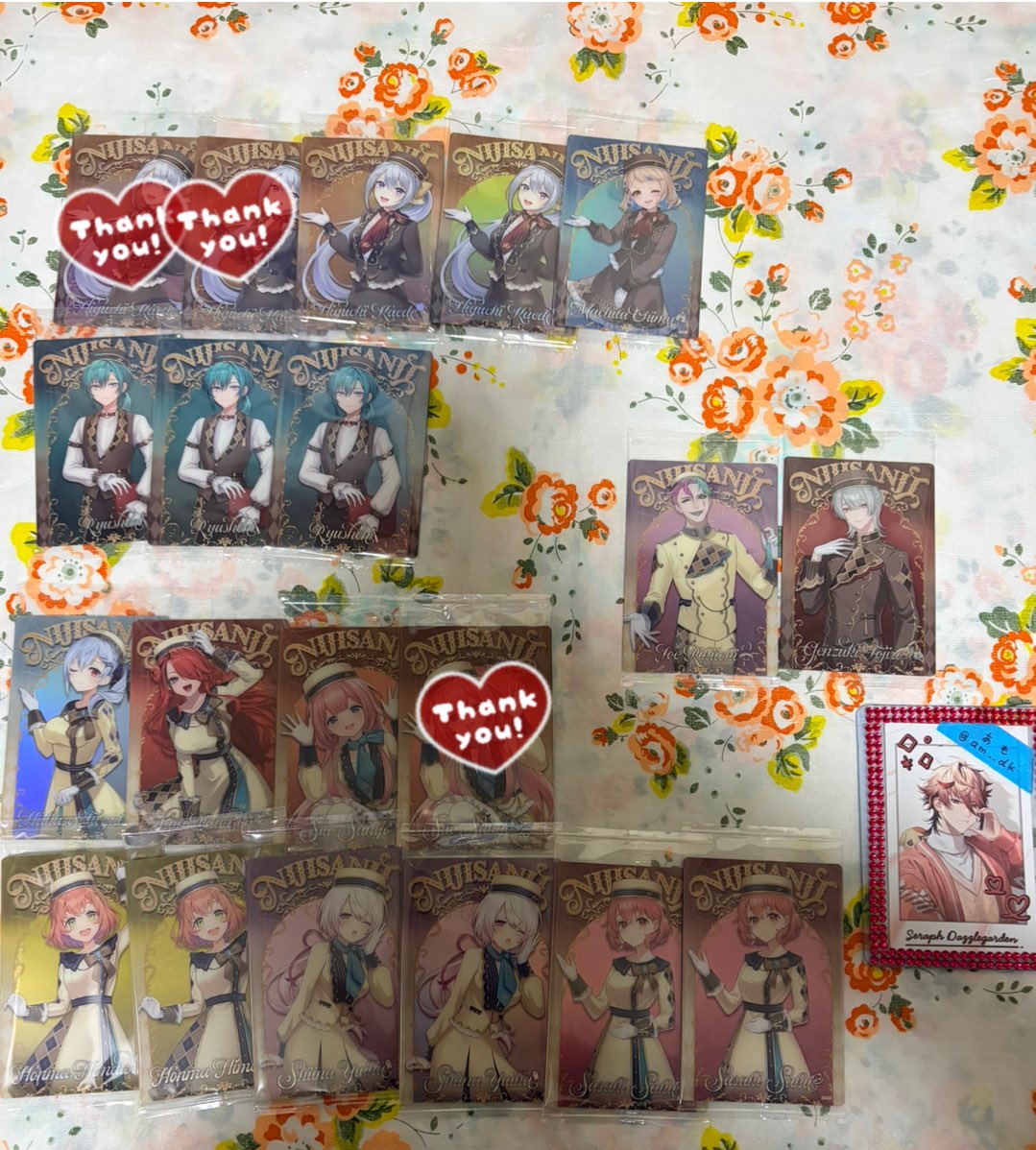 am__dk's tweet image. 【交換・譲渡】
にじさんじ ウエハース

[譲]画像のもの

[求]IDカードの方、🚺のみ150円/枚
同種異種どちらでも可
(異種 &amp;gt; 同種)🚺は比率違い検討可

またはIDの方と同じグループの🟦の方(他の方との枚数揃えのため探してるので同種(2枚)のみで緩募となります)

🚹はIDカードの方とのみ

郵送交換