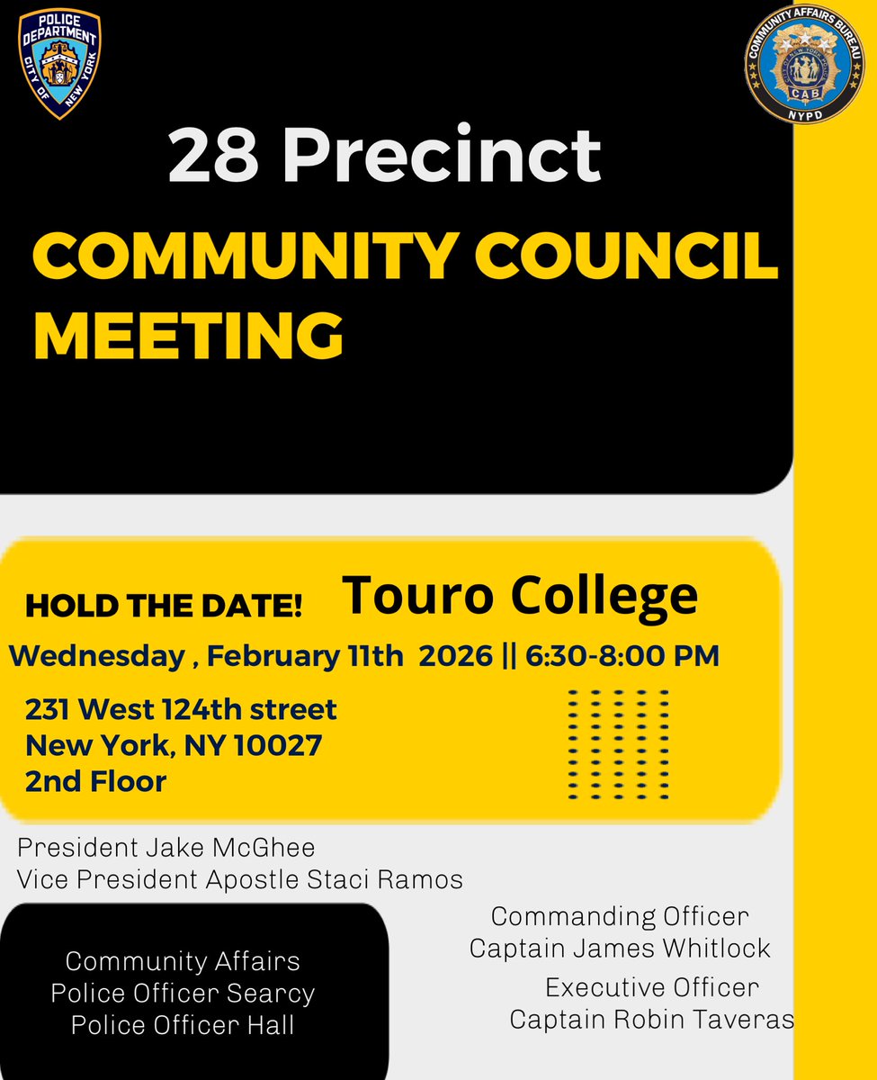 NYPD 28th Precinct tweet media