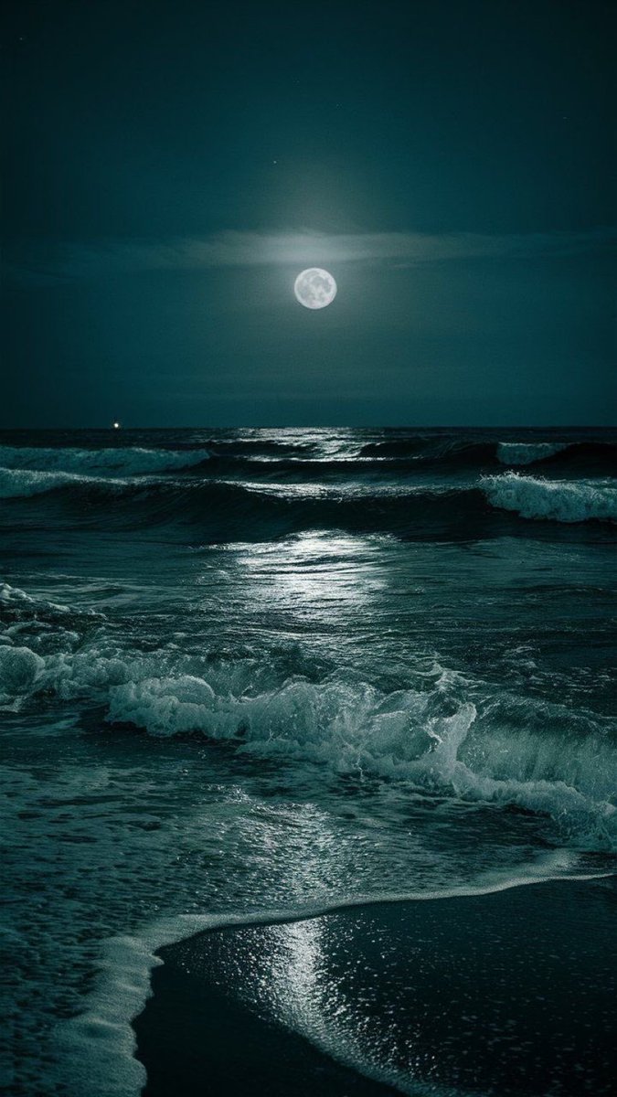 aestheticspost_'s tweet image. Ocean Moon