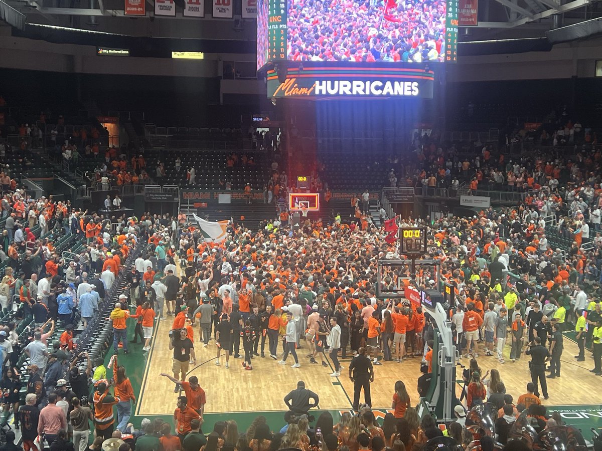 LChaney_'s tweet photo. Miami wins 75-66 over No. 11 North Carolina. Jai Lucas’ Hurricanes are one of the top stories in college basketball https://t.co/UsIOd9aX6o