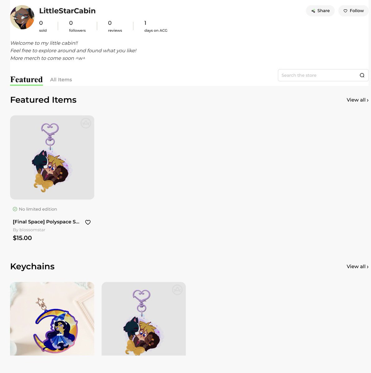 LittleStarCabin's tweet photo. Say remember I fooled around with that art to make it a charm?
Well, its now a reality!!

I have opened my own store!! You can get my Polyspace charm design now!!
https://t.co/0O4hK5yCF6 https://t.co/rWR56UkXRn