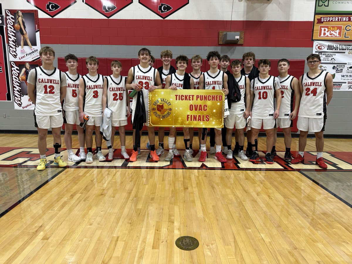 StoriedRivals's tweet photo. @CaldwellAthDept @EastDistrictAB @OVAC_One 🏀 Boys OVAC 2A Semifinal

FINAL

#2 Caldwell 72
#3 Bridgeport 52

Dylan Schott goes off for 33 points as the Skins advance to face #1 Toronto in the OVAC 2A Championship (2 PM at ECO Center). 

@CaldwellAthDept @EastDistrictAB @OVAC_One https://t.co/2Taxq9uiq7