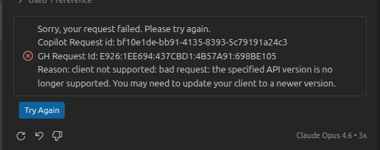 Is GitHub Copilot down? @code @github Fully up to date and every