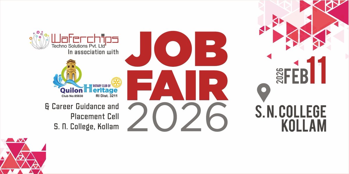 MyBioCalculus's tweet photo. Join us at Job Fair 2026 | S.N. College, Kollam and discover exciting career opportunities in healthcare technology and innovation.

Let’s connect, collaborate, and create impact.

#JobFair2026 https://t.co/sCtmjas6Kt