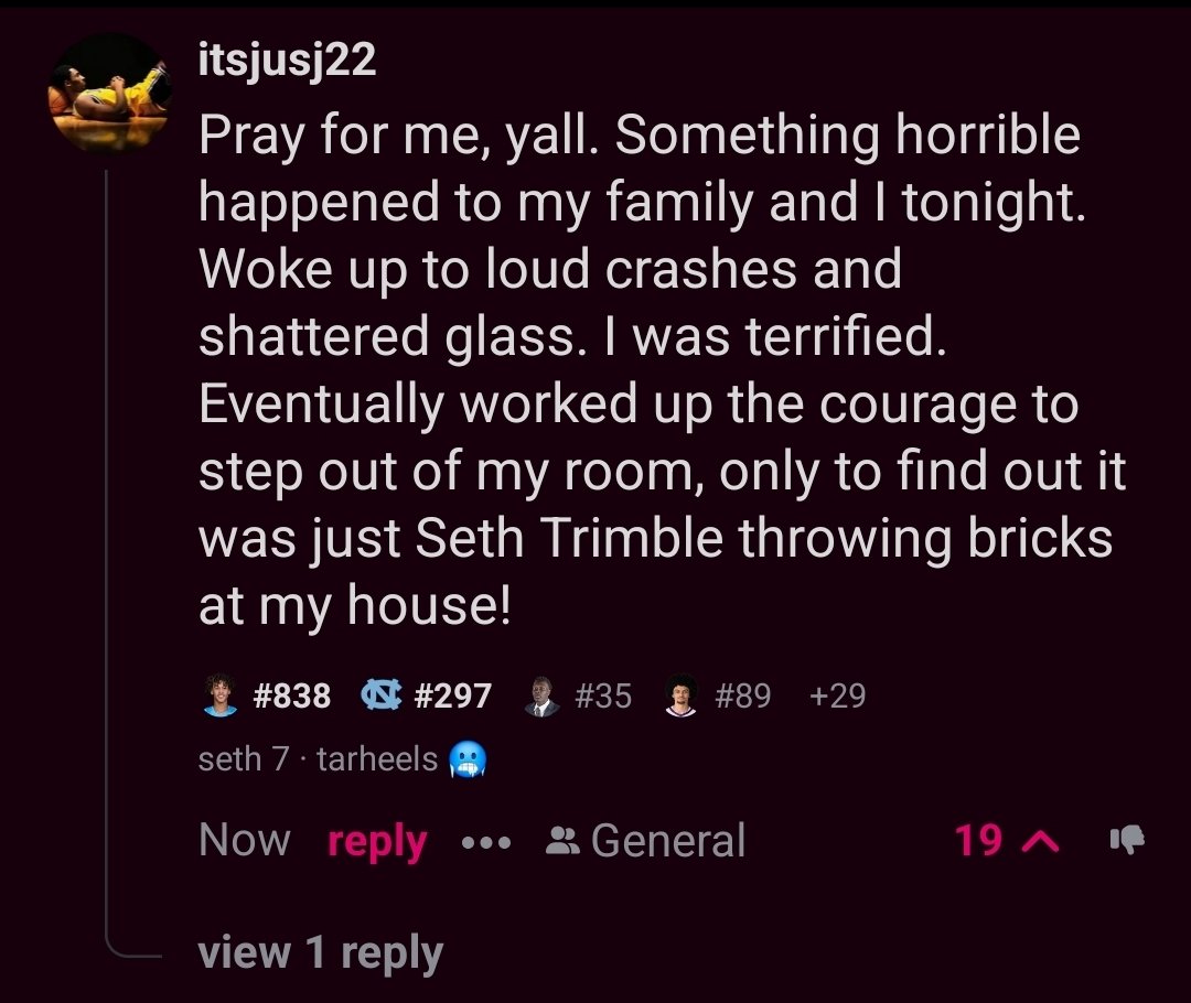 🤣🤣🤣 Trimble you legit ass tonight bud