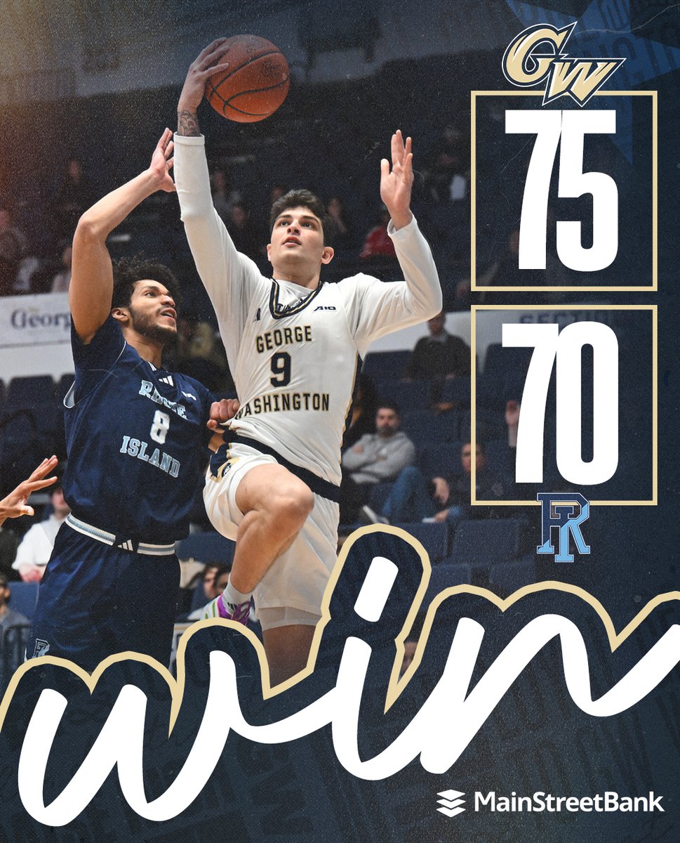GW_MBB's tweet photo. Back in the WIN column! #RaiseHigh https://t.co/mp7gxRvYZn