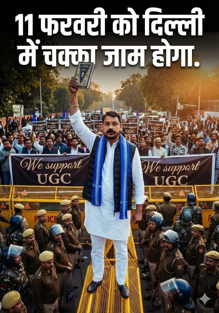 चलो जंतर-मंतर! अपनी आवाज बुलंद करने !
​📍 स्थान: जंतर-मंतर, नई दिल्ली
🗓️ तारीख: 11 फरवरी 2026
🕙 समय: सुबह 11:00 बजे
​"बैकलॉग के पद पूरे भरो, वरना कुर्सी खाली करो!"
​#AzadSamajParty #BhimArmy #ChandrashekharAzad #JantarMantar #BacklogJobs #SocialJustice #ChaloDelhi