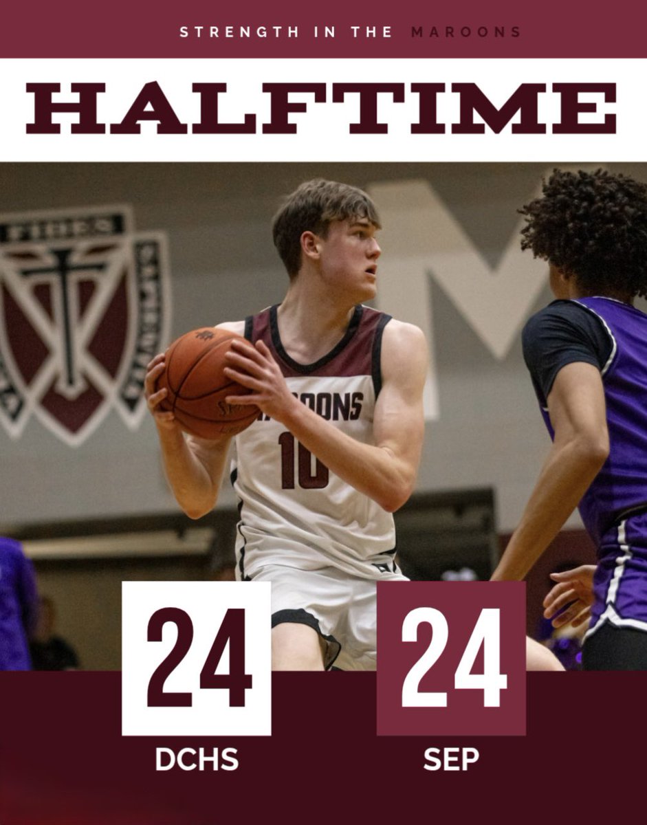 Maroons tied at half