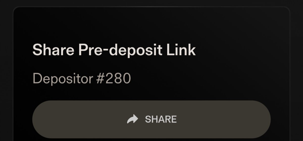 From devnet - testnet and now,PRE-DEPOSITS ARE LIVE 🔥

This is your early entry before mainnet hits.

💰 Deposit into the vault
⚡ Earn AMPs from Day One
🔑 Guaranteed Day 1 Mainnet access

⏳ Spots are open — don’t wait.
Min: $50 | Max: $1,000,000 per wallet

👉 Get in now:
