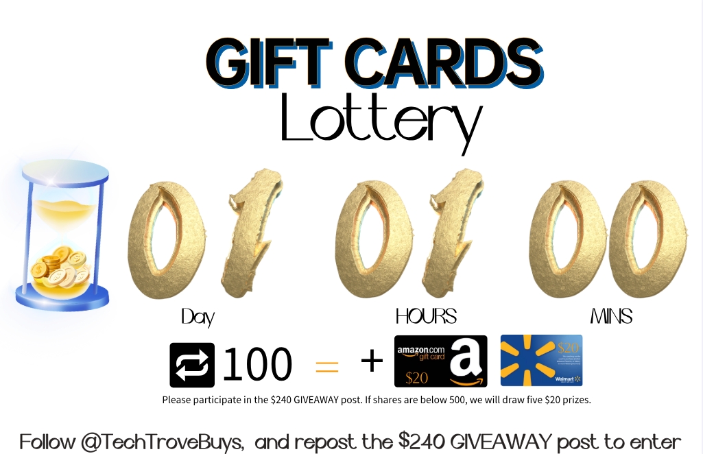 🚨Prize Distribution Countdown🚨
#giveaways
🎯 The Lucky Draw is just 1 day away
To enter:
1.RT the $240 GIVEAWAY post
2.Follow <a href="/TechTroveBuys/">TechTroveBuys</a>
＞500 shares, every additional 100 RTs = +2 winners 🎉

#GiveawayAlert #Repost #follo #Share #AmazonGiftCard #Win #WeeklyDraw #countdown
