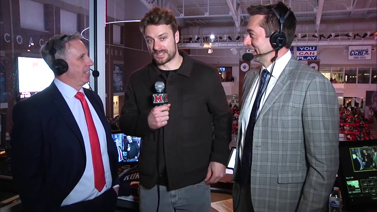 Big thanks to <a href="/sean_kuraly/">Sean Kuraly</a> of the <a href="/NHLBruins/">Boston Bruins</a>  for joining us on the <a href="/MiamiOH_Hockey/">Miami Hockey</a>  broadcast last Saturday night!