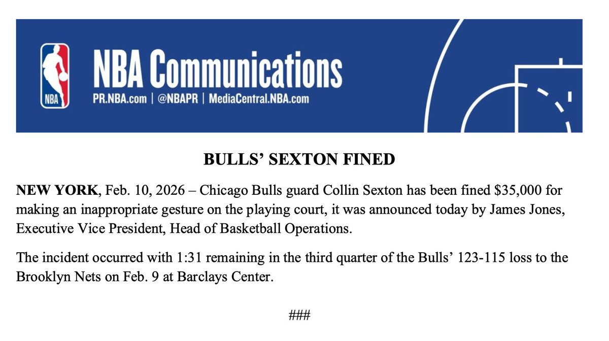 NBA Communications tweet media