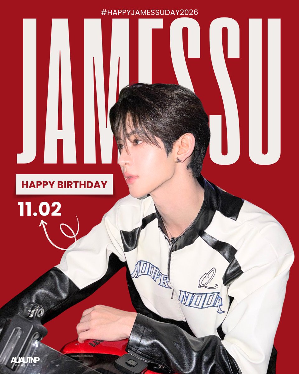 Happy BirthDay to <a href="/Jamessu_w/">JS</a> 🎂✨️ 

🎊 พี่เจมส์อายุ 27 ปีแล้วว!!!

บ้านอู่อู๋ ขออวยพรให้พี่เจมส์ศุมีความสุขมาก ๆ สุขภาพร่างกายแข็งแรง มีผลงานออกมาให้แฟน ๆ ติดตามเยอะ ๆ เลยนะครับ และฝากเลี้ยงอู่อู๋ด้วยนะครับพี่เจมส์!! 💘🥳

JAMESSU LEVEL UP 27
#HappyJamesSuDay2026 
#JamesSu #JSY
