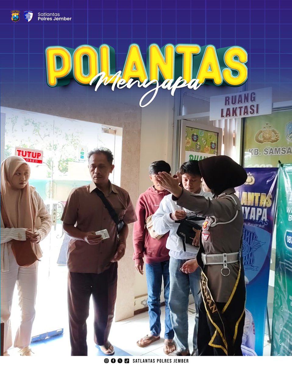 Selalu berhati hati saat berkendara Ingat ada keluarga yg menunggu di rumah

#opskeselamatansemeru2026 #polantasmenyapa #satlantaspolresjember #taatadministrasilalulintas #pelayananprima