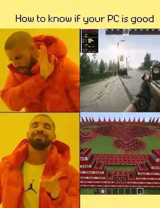 MinecraftMeme16's tweet photo. Benchmark go brr https://t.co/Hs9RZBGHiB
