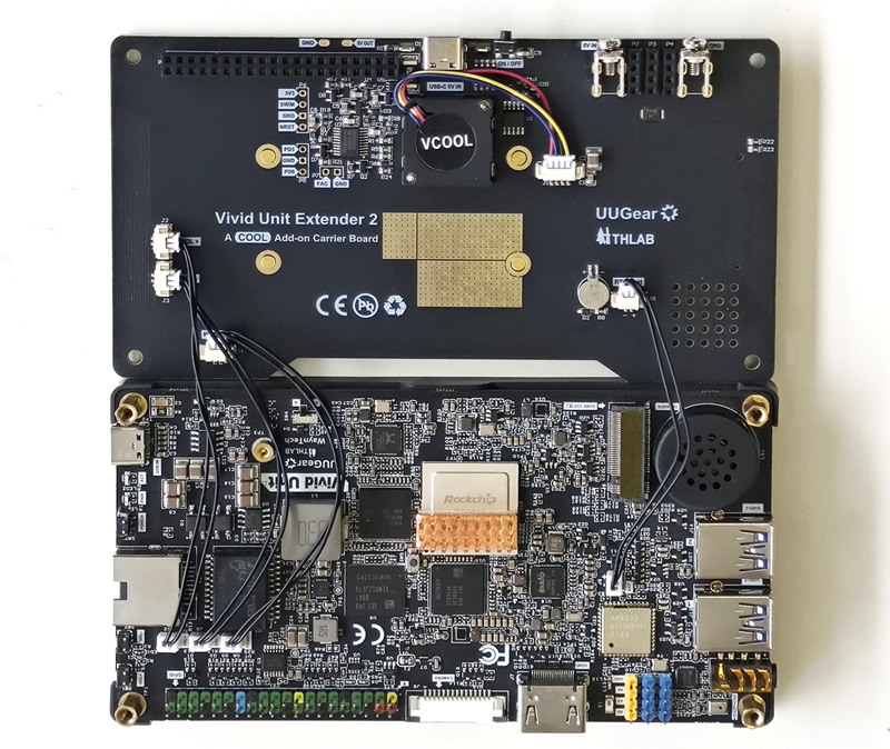 cnxsoft's tweet photo. Affordable GPS-disciplined SDR expansion board
https://t.co/fgj5ypirB5

@UUGear's VU GPSDR expansion board is designed specifically for the Vivid Unit, a palm-sized Rockchip RK3399-based touchscreen SBC.

The VU GPSDR is built around the RTL2832U ADC and Rafael Micro R860 tuner, but what makes it different from SDRs like the PhaseLatch Mini and DeepRad SDR is the integration of a u-blox NEO-M8N GPS module. This module provides a GPS-disciplined 24 MHz clock reference to the Si5351 local oscillator, which ensures high frequency stability and timing accuracy.

The VU GPSDR works with GPSDR++, a fork of the open-source SDR++ (v1.2.0) project.