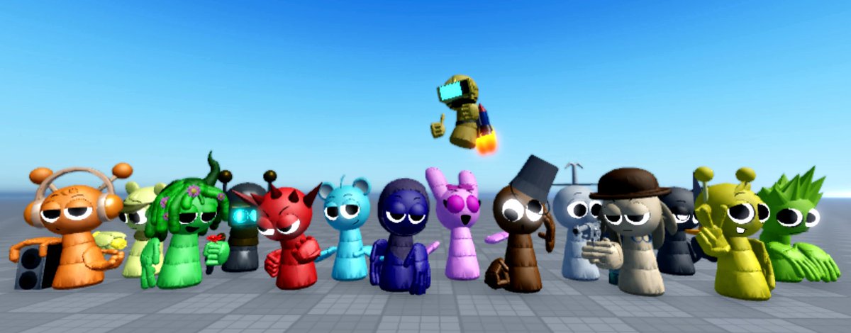 SprunkiNight's tweet photo. I present to you the survivors for Sprunki Night!
It's an upcoming asymmetrical horror game that we are still developing.
#Sprunki #RobloxDev https://t.co/aGnhH8mqj6