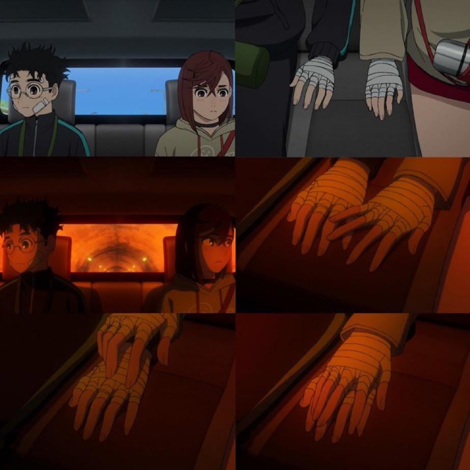 Esto, a mi parecer, representa de forma mucho más intensa la atracción entre dos personajes que una declaración toda cringe y melodramática.

Esos gestos sutiles, juguetear con el otro de forma inconsciente, confianza e intimidad, es riquísimo.

El diablo está en los detalles.