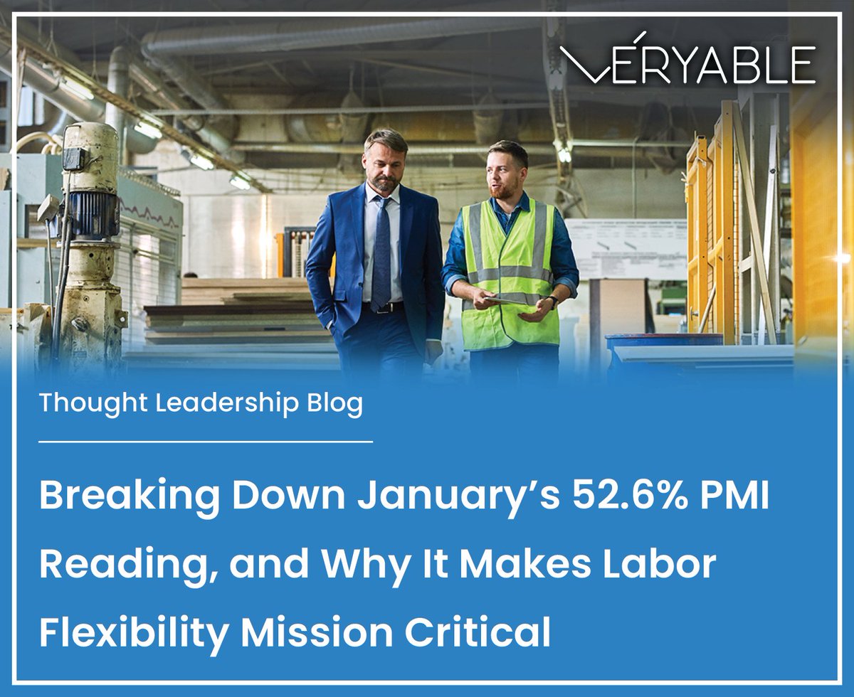 📈 In January, the Institute for Supply Management's Manufacturing Purchasing Managers Index (PMI) reached 52.6%, well above consensus expectations and the highest reading since 2022.

While this reads like a clear return to expansion, inside many plants and DCs the volume is