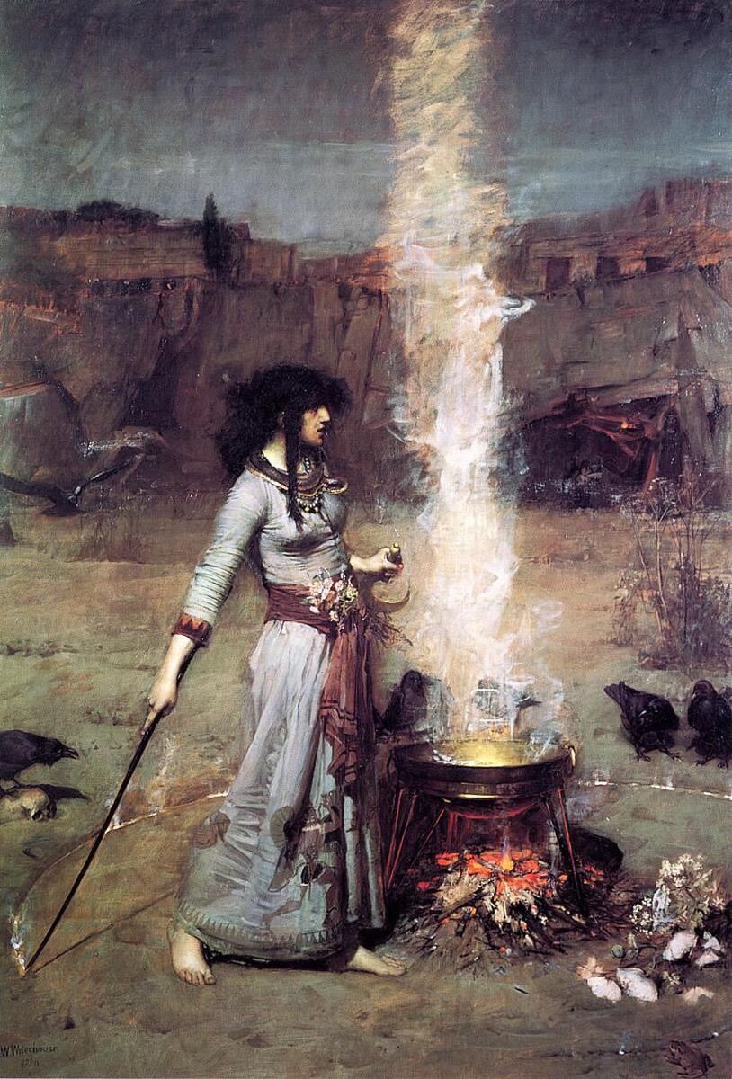 The Magic Circle #artbots #waterhouse