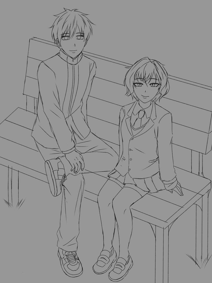 onsirae's tweet photo. I'm still undecided whether to draw them in KNB's style or my style (Also, I'll quickly lose interest because I've essentially told half the world about this sketch, and the outcome won't be what I hoped for. Trust me this has happened to me a lot ) #ocxcanon #knboc #黒子のバスケ https://t.co/NaiUYOcSaA