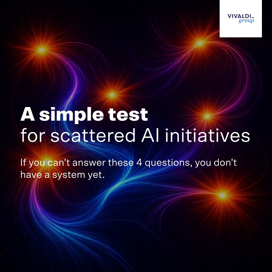 If your AI initiative feels scattered, tighten it with one filter:

SRAL - Sense → Reason → Act → Learn.

Not a dashboard ritual.
