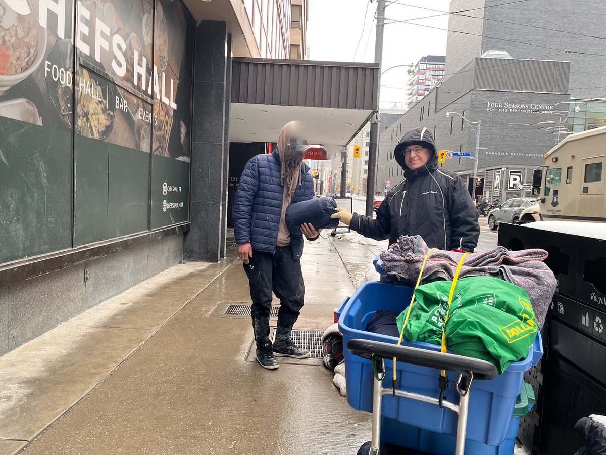 Cold damp and rainy day helping the homeless today!! We gave out a few survival kits sleeping bags and clothing many who were soaked and desperate for help! Even gave them extra blankets for warmth tonight!
Huge thx to Bernie T. for the help and thx to all the churches who give