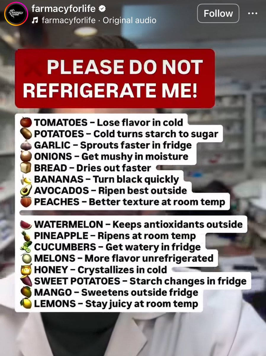 I didn’t know not to refrigerate these things?! Did YOU?!