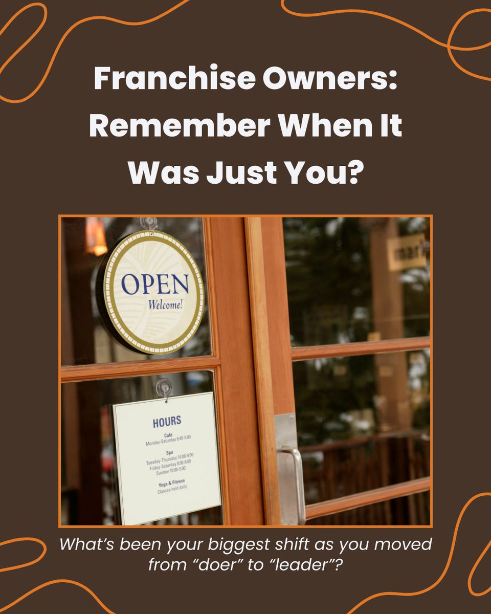 Franchise owners: remember when it was just you?
Then you became a franchisor and everything changed. You didn’t just buy a business model. You built a platform for jobs, training, and growth.
What’s been your biggest shift as you moved from “doer” to “leader”?