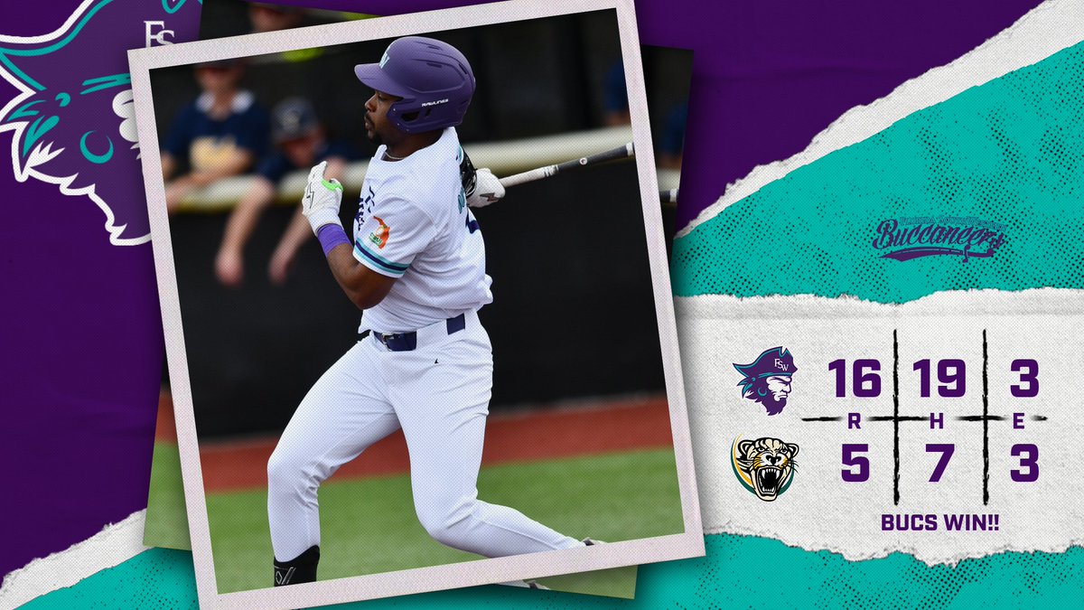 BSB: BUCS WIN!! Zac Cole goes on the road and beats his alma mater 16-5 in run rule fashion. Bucs bang out 19 hits in the win including 4 from Adrian Poviones who also drives home 4 in the winning effort.