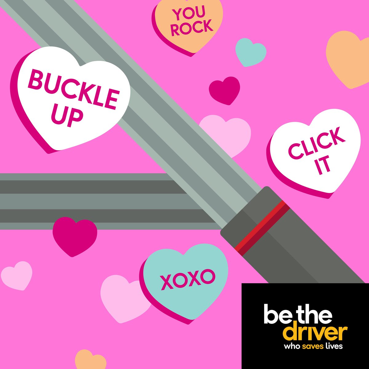 True love means protecting the ones you care about. Buckle up in every seat and on every ride. Make this Valentine’s Day one to remember — for the right reasons.

#BeTheDriver 
#SeatBeltSafety
#ValentinesDay