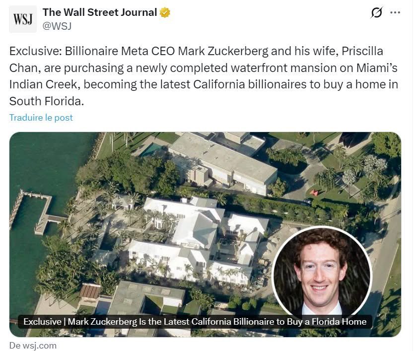 Les milliardaires fuient les gauchistes de la Californie…

Ça comprend jamais rien un gauchiste…

<a href="/dieumo41/">Dieu Mo 🏴‍☠️</a> <a href="/Jefffillion/">🏴‍☠️Jeff Fillion🏴‍☠️</a> <a href="/gerrypizza/">Gerrypizza</a>