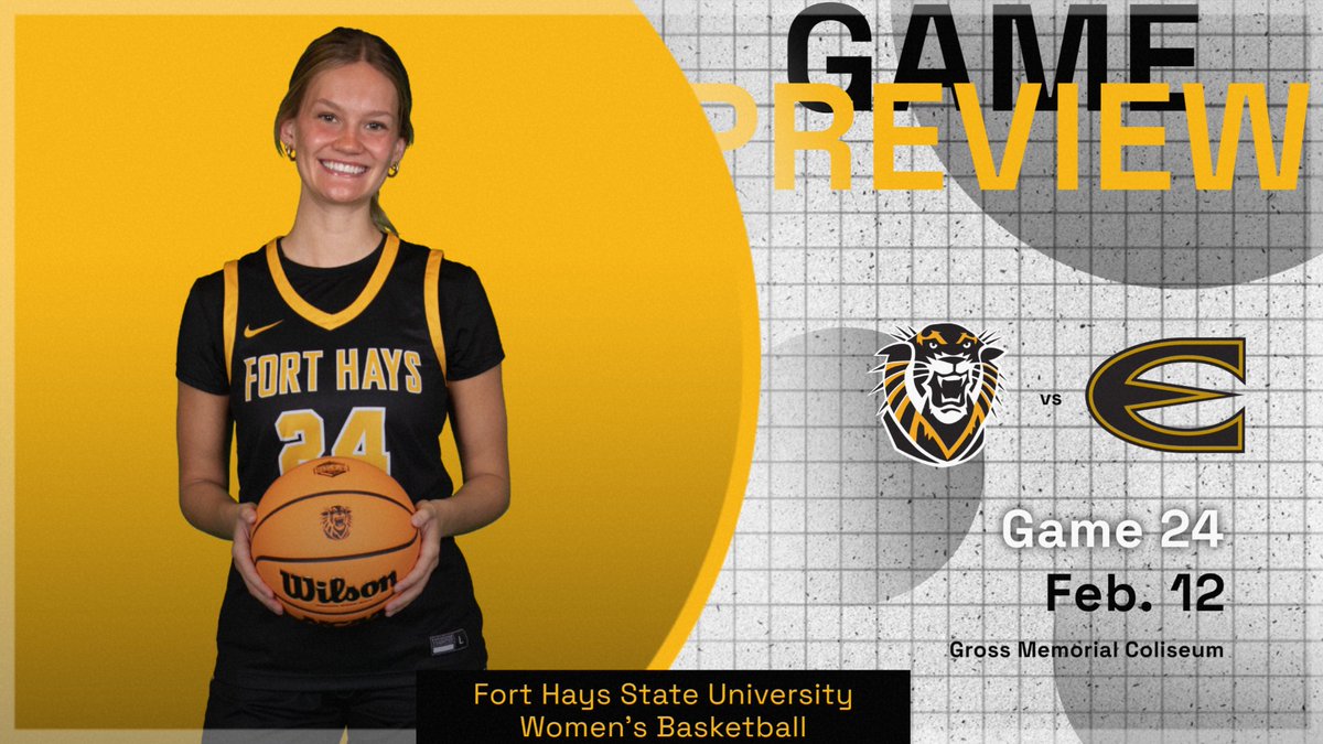 fhsuathletics's tweet photo. No. 7 women's basketball is back home this week starting Thursday when the Tigers host in-state rival Emporia State. First tip is set for 5:30 p.m. inside Gross Memorial Coliseum! https://t.co/85qe80buQH https://t.co/TKLhesoLkq