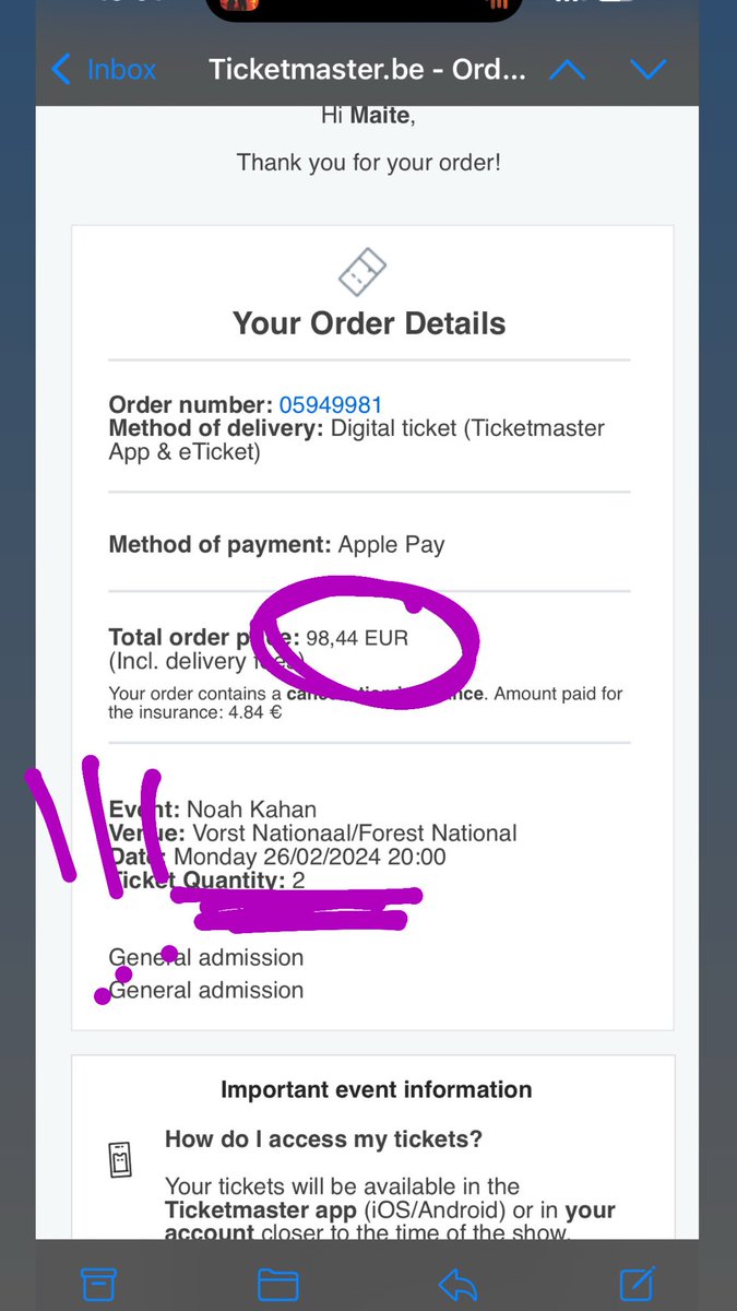 _maitw's tweet photo. you’re pissing on our faces and telling us it’s raining …. this is truly embarrassing @NoahKahan @KahanHQ “keeping tickets affordable” …….. https://t.co/xZW7v7JK3L