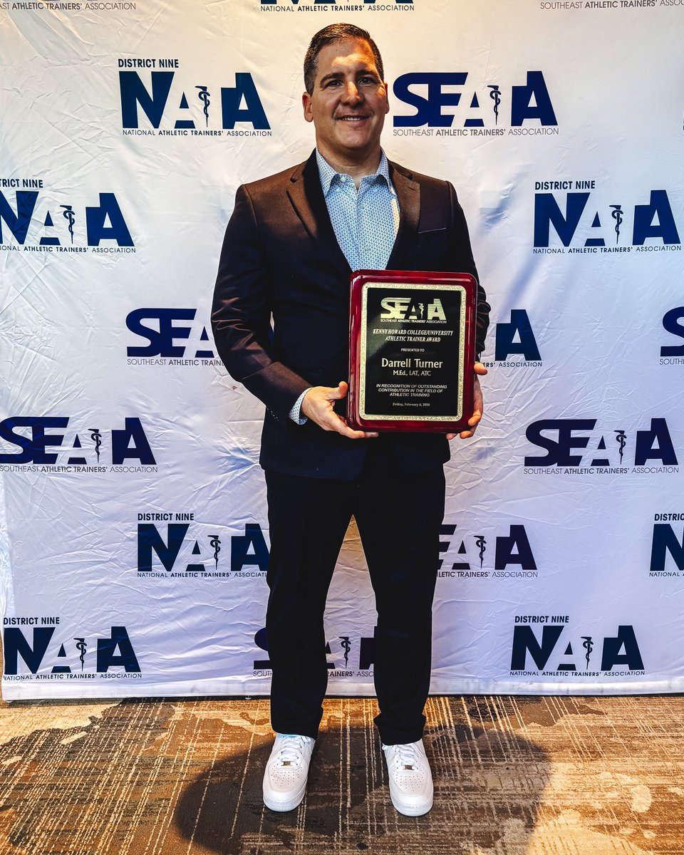 Our guy 🙌

Congratulations to <a href="/dmturneratc/">Darrell Turner</a> for being named the 2026 Kenny Howard College/University Athletic Trainer of the Year!