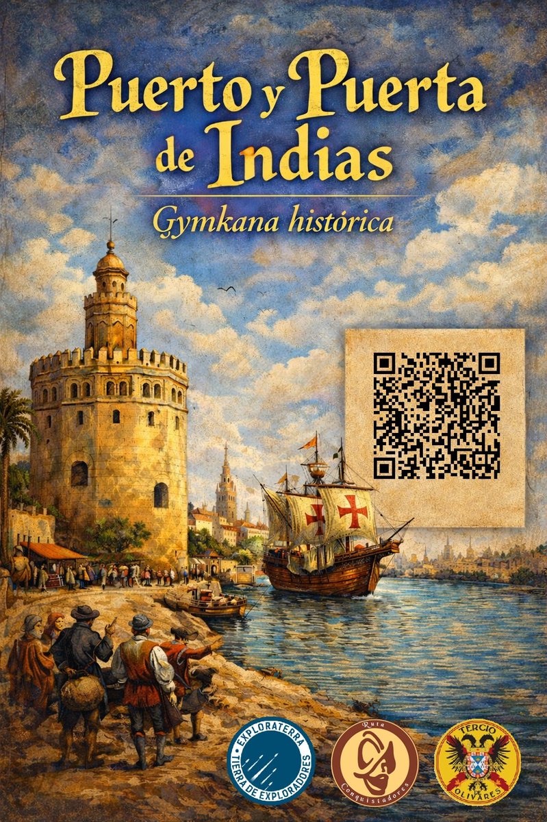 TercioOlivares's tweet photo. ¡¡¡LLEGA, "PUERTO Y PUERTA DE INDIAS"!!!
Gymkana histórica

❌️Una iniciativa de divulgación innovadora, única y diviertida que nos llega de la mano de @xConquistadores a la cual apoyamos sin fisuras en su promoción, junto con los amigos de  @exploraterranv . https://t.co/AW03yty6Jg