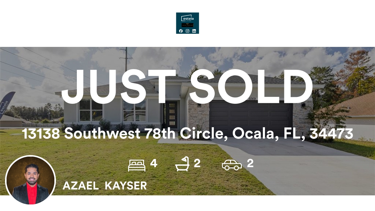 AzaelKayser's tweet photo. 🛌 4 🛀 2 🚘 2
📍 13138 Southwest 78th Circle, Ocala, FL, 34473

My latest sale on RateMyAgent.
Real estate  BK3481577
https://t.co/zCFyUMp6RE

...
#ratemyagent #realestate https://t.co/n74OOMYdPE