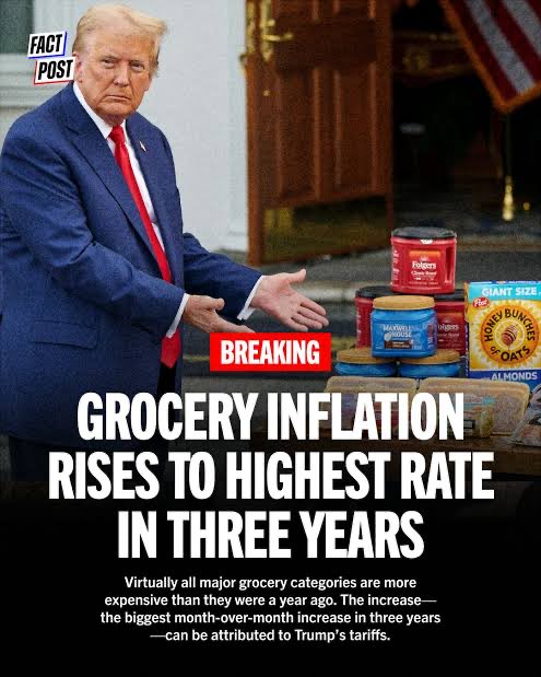 He said he would lower prices. He didn't. He raised them through deliberate policy choices on trade, immigration, and healthcare. The promise and the reality are exact opposites. That gap, that betrayal, has a name: Trumpflation. And #TrumpflationSucks.