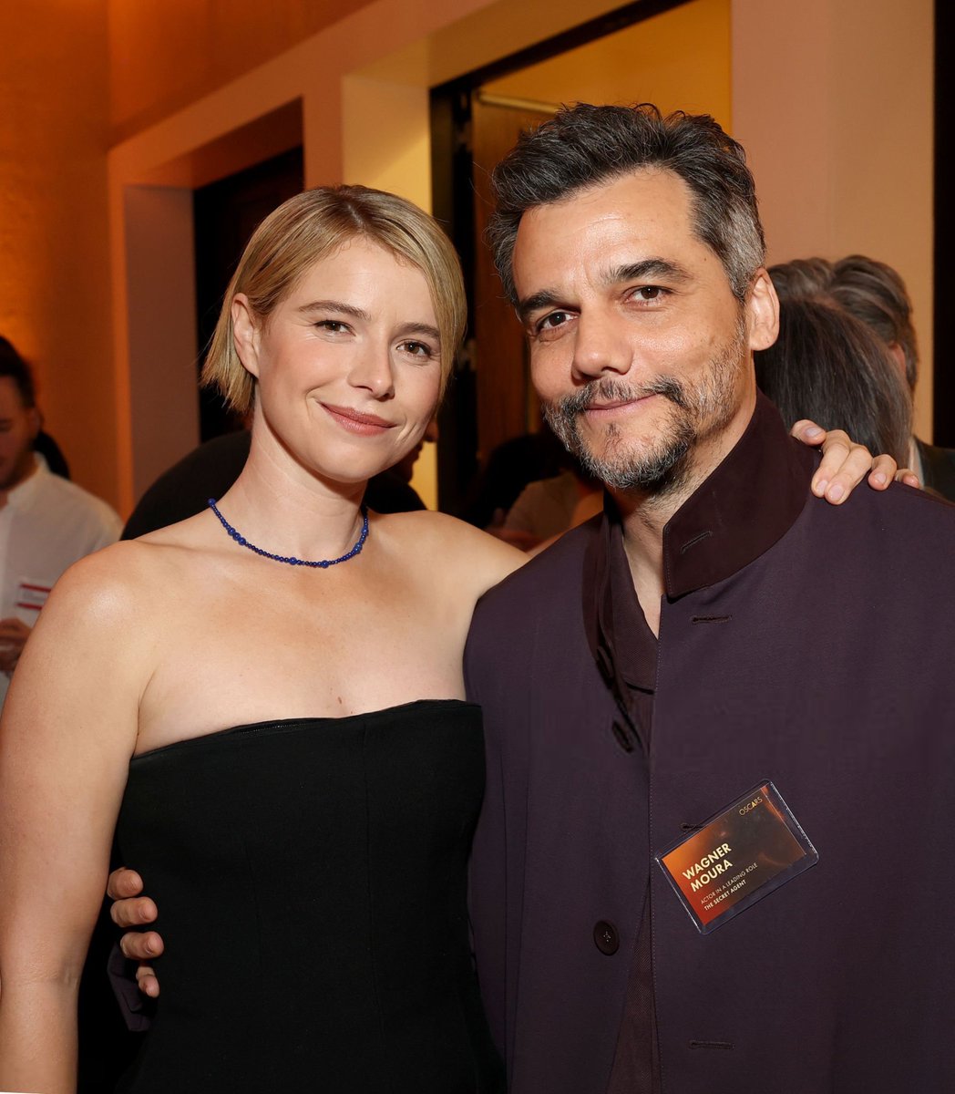 metgalacrave's tweet image. Jessie Buckley and Wagner Moura attend the 98th Oscar Nominees Luncheon.