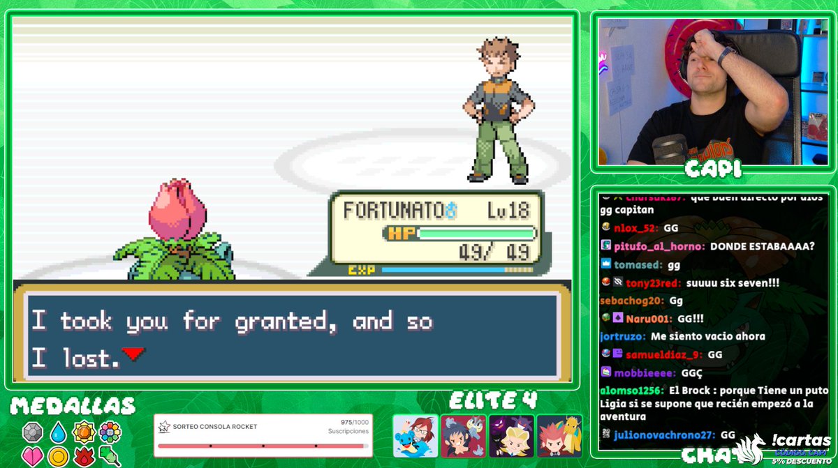 Después de 6 horas, he conseguido superar el reto del mapa aleatorio en Pokémon. 8 medallas y toda la Liga Pokémon al completo. GG, me voy a dormir.