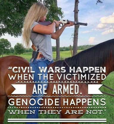 The fundamental flaw in anti-gun thought is the belief that making victims helpless will make predators harmless.
#ShallNotBeInfringed