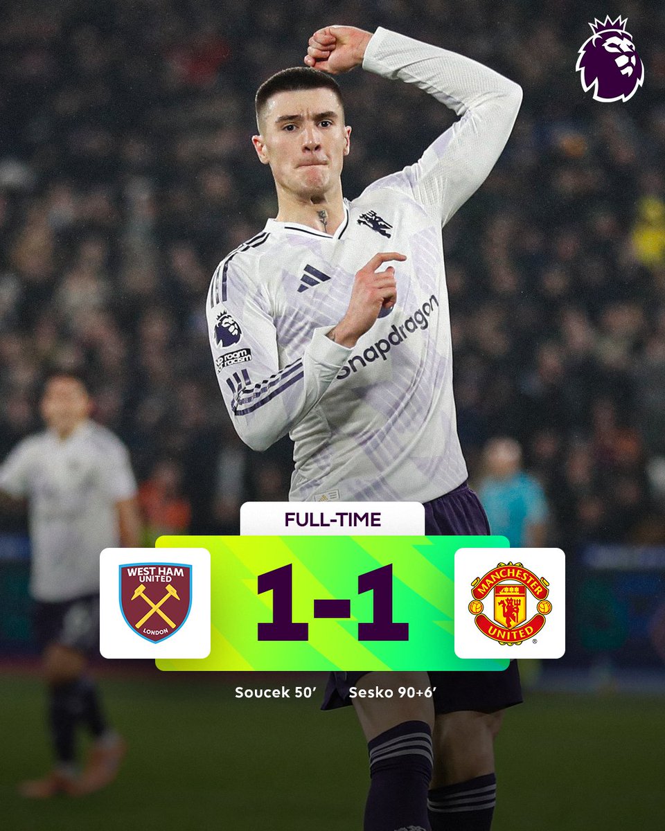 Benjamin Sesko's late equaliser means <a href="/ManUtd/">Manchester United</a> remain unbeaten under Michael Carrick 🔴