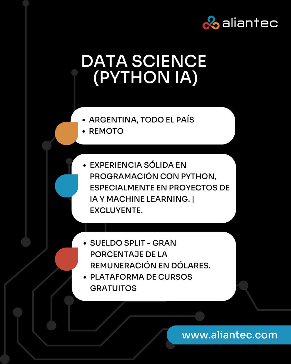🌎 Empresa global busca Data Scientist con experiencia en Python, IA y Machine Learning para proyectos 100% remotos. Requiere LangChain, LangGraph, LLMs, ReAct, RAG, manejo de datos y inglés avanzado. 💵 Beneficios top y plan de carrera. 👉 ¡Postulate!
gage.short.gy/nUOhRl