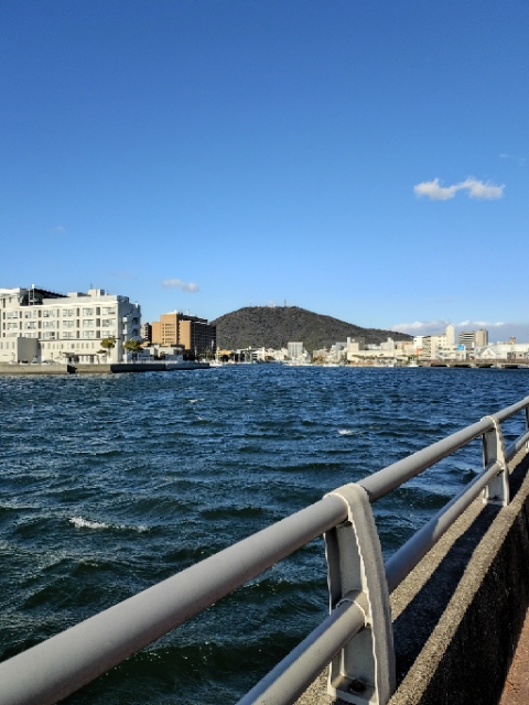 bigone3012's tweet photo. 衆議院選挙の日、近所をウォーキング。日が長くなってきたのを実感するこの時期になると何故か水際を歩きたくなる。朝の晴天から一転し昼頃からは雪が激しく降った。夕方になり雪化粧の山へ。冷気が立ち込める山も趣があって良かった。冬の徳島、いとをかし。
#衆議院総選挙　#新町川　#眉山　#徳島 https://t.co/kseN6W8ccf