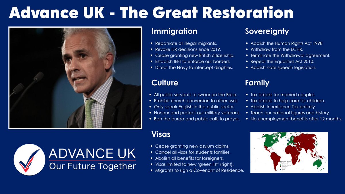 jrclawlessh's tweet image. The only party that stands for the United Kingdom and will drive change is @_AdvanceUK

Ben Habib for Prime Minister. 🇬🇧