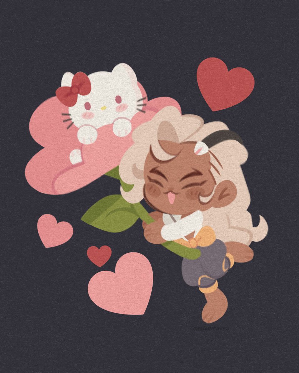 Buaweaver's tweet image. revisiting all my sanrio x lifeweaver pieces for the new season! 🌸💕
#lifeweaver