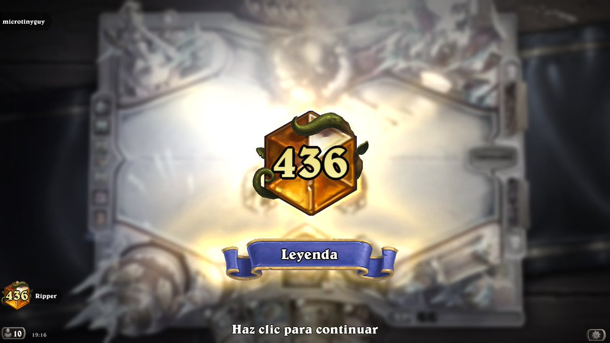 The_Ripper96_'s tweet photo. Leyenda salvaje #Hearthstone https://t.co/bCaQ4xHVwb