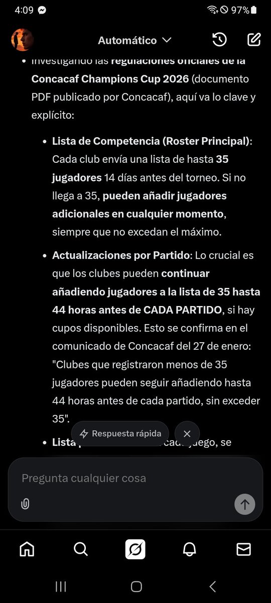 lopesmaxi415's tweet photo. @fertrujillomx @ClaroSports @deportesWRADIO Puede que america no haya utilizado todos lo cupos y pudo inscribir https://t.co/RInnFJwFNj