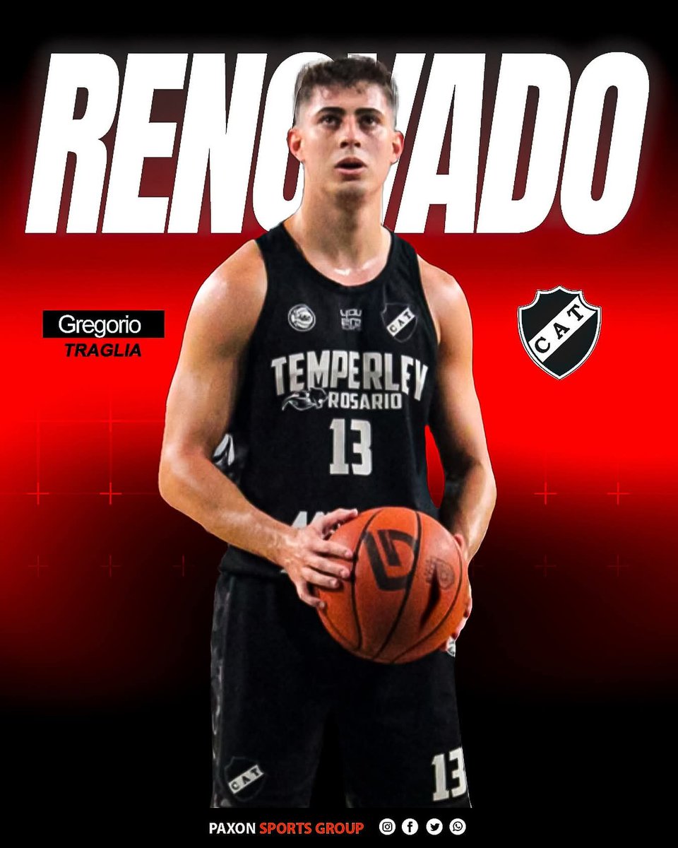 ✍🏼 UNA TEMPORADA MÁS

Nuestro jugador <a href="/Goyotraglia13/">Goyo Traglia</a>  jugará la <a href="/laligafederalok/">La Liga Federal</a> para <a href="/TemperleyClub/">Temperley</a>  

🤜🏼🤛🏼 Desde nuestro staff, le deseamos el mayor de los éxitos, tanto a nuestro representado, como a la institución, en esta nueva temporada ! 

Vamos por todo Goyo !