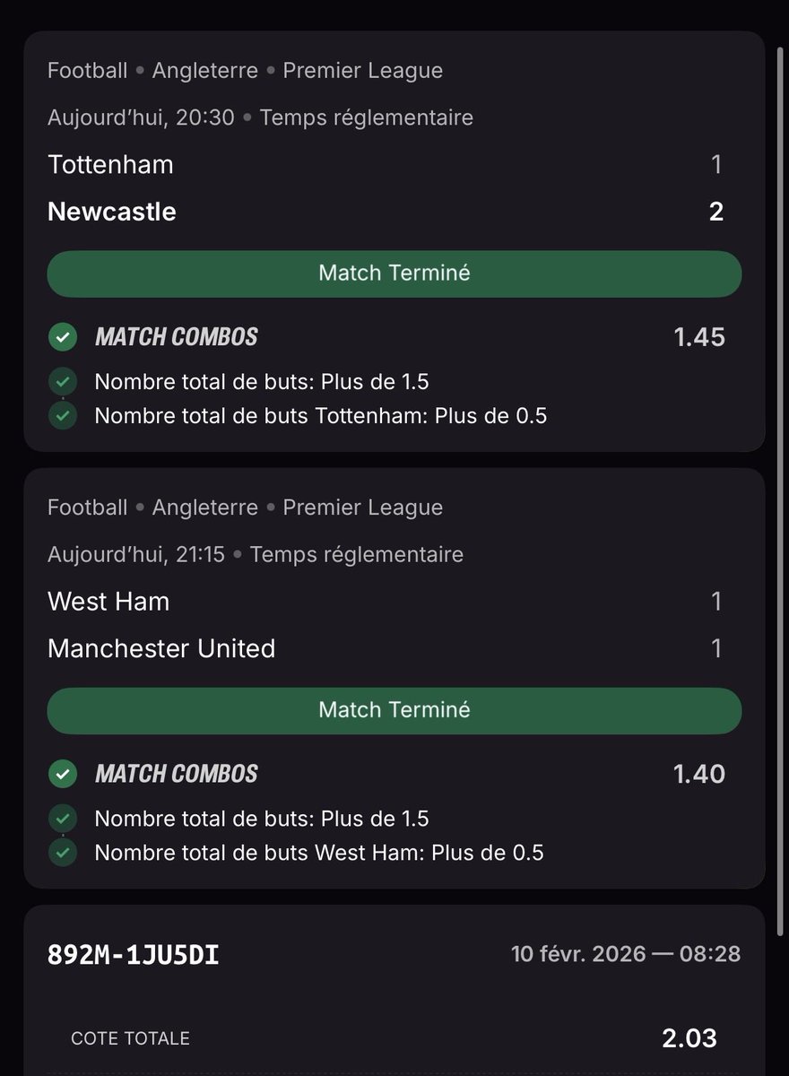 mickapro's tweet photo. Yo la Team !❤️🔥
Magnifique fin de soirée !🔥
Tout le VIP est ✅
Safe 1.45 VIP🔥✅
Safe 2.03 VIP🔥✅
Fun 2.74 VIP🔥✅
Safe 1.65 VIP🔥✅
Like❤️& Partage💫
#foot #teamparieur #pronostiqueur #bet #winbet https://t.co/Hs9u5ZB65k